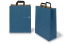 Paper carrier bags with folded handles - blue, 320 x 140 x 420 mm | PIT Packaging.ie | Bestbuyenvelopes