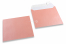 Baby pink coloured mother-of-pearl envelopes - 155 x 155 mm | PIT Packaging.ie | Bestbuyenvelopes