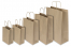 Paper carrier bags with twisted handles - brown / brown striped | PIT Packaging.ie | Bestbuyenvelopes