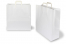 Paper carrier bags with folded handles - white, 450 x 170 x 420 mm | PIT Packaging.ie | Bestbuyenvelopes