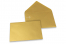 Coloured greeting card envelopes - gold metallic, 114 x 162 mm | PIT Packaging.ie | Bestbuyenvelopes