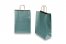 Paper carrier bags with twisted handles - petrol metallic, 260 x 120 x 350 mm, 90 gsm | PIT Packaging.ie | Bestbuyenvelopes