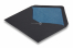 Lined black envelopes - blue lined | PIT Packaging.ie | Bestbuyenvelopes
