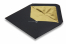 Lined black envelopes - gold lined | PIT Packaging.ie | Bestbuyenvelopes
