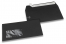 Black, coloured window envelopes, 110 x 220 mm (DL), window on the left, windowsize 45 x 90 mm, windowposition 20 mm from the left / 15 mm from the bottom, peal and seal closure, 120 gram coloured paper | PIT Packaging.ie | Bestbuyenvelopes