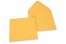 Coloured greeting card envelopes - yellow-gold, 155 x 155 mm | PIT Packaging.ie | Bestbuyenvelopes
