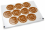 Communion envelope seals - la mia prima comunione brown with white wreath | PIT Packaging.ie | Bestbuyenvelopes