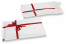 Gift packaging air-cushioned envelopes - White with bow | PIT Packaging.ie | Bestbuyenvelopes