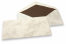 Marbled envelopes - 110 x 220 mm, marbled brown, lined interior brown | PIT Packaging.ie | Bestbuyenvelopes