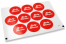 Birth envelope seals - babyshower red | PIT Packaging.ie | Bestbuyenvelopes