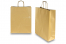 Paper carrier bags with twisted handles - gold, 320 x 120 x 410 mm, 100 gsm | PIT Packaging.ie | Bestbuyenvelopes