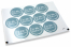 Baptism envelope seals - il mio battesimo blue with white wreath | PIT Packaging.ie | Bestbuyenvelopes