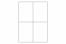 Labels for laser printers (white) - 4 items per sheet | PIT Packaging.ie | Bestbuyenvelopes