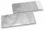 Silver coloured matt metallic foil envelopes - 110 x 220 mm | PIT Packaging.ie | Bestbuyenvelopes