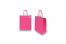 Paper carrier bags with twisted handles - bright pink, 180 x 80 x 220 mm, 90 gsm | PIT Packaging.ie | Bestbuyenvelopes