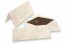 Marbled envelope (110 x 220 mm) and card (105 x 210 mm) - marbled brown, lined interior brown | PIT Packaging.ie | Bestbuyenvelopes