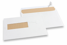 Window envelopes offwhite, 156 x 220 mm (EA5), window left 40 x 110 mm, window position 20 mm from the left side and 66 mm from the bottom, 90gsm, approx. 7g. per unit | PIT Packaging.ie | Bestbuyenvelopes