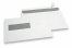 Window envelopes, white, 162 x 229 mm (C5), window on left 40 x 110 mm, window position 20 mm from the left side and 72 mm from the bottom,  90 gram, closure with seal strip, weight each approx. 7 g. | PIT Packaging.ie | Bestbuyenvelopes