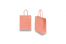 Paper carrier bags with twisted handles - salmon pink, 180 x 80 x 220 mm, 90 gsm | PIT Packaging.ie | Bestbuyenvelopes