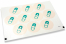 Birth envelope seals - safety pin blue | PIT Packaging.ie | Bestbuyenvelopes