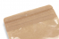 Example of the sealing seam of the seal tong type 150C on a stand up pouch with kraft paper on the outside, 12PET/60CPP material on the inside | PIT Packaging.ie | Bestbuyenvelopes