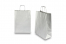 Paper carrier bags with twisted handles - silver, 260 x 120 x 350 mm, 90 gsm | PIT Packaging.ie | Bestbuyenvelopes