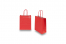 Paper carrier bags with twisted handles - fire red, 180 x 80 x 220 mm, 90 gsm | PIT Packaging.ie | Bestbuyenvelopes