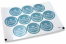 Communion envelope seals - mi primera comunión blue with white wreath | PIT Packaging.ie | Bestbuyenvelopes