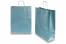 Paper carrier bags with twisted handles - blue metallic, 320 x 120 x 410 mm, 100 gsm | PIT Packaging.ie | Bestbuyenvelopes