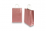Paper carrier bags with twisted handles - pink metallic, 220 x 100 x 310 mm, 90 gsm | PIT Packaging.ie | Bestbuyenvelopes