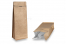 Flat bottom pouches - brown, 2000 ml / 1000 grams ground coffee | PIT Packaging.ie | Bestbuyenvelopes