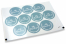 Baptism envelope seals - mi bautizo blue with white wreath | PIT Packaging.ie | Bestbuyenvelopes