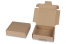 Folding shipping boxes - brown, 110 x 110 x 28 mm | PIT Packaging.ie | Bestbuyenvelopes
