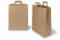 Paper carrier bags with folded handles - brown, 320 x 140 x 420 mm | PIT Packaging.ie | Bestbuyenvelopes