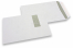 Window envelopes, white, 229 x 324 mm (C4), window on left 40 x 110 mm, window position 20 mm from the left side and 60 mm from the top, 120 gram, gummed closure, weight each approx. 20 g. | PIT Packaging.ie | Bestbuyenvelopes