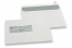 Window envelopes, white, 156 x 220 mm (EA5), window on left 40 x 110 mm, window position 20 mm from the left side and 66 mm from the bottom, 90 gram, closure with seal strip, weight each approx. 5 g. | PIT Packaging.ie | Bestbuyenvelopes