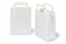 Paper carrier bags with folded handles - white, 180 x 80 x 220 mm | PIT Packaging.ie | Bestbuyenvelopes