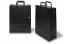 Paper carrier bags with folded handles - black, 320 x 140 x 420 mm | PIT Packaging.ie | Bestbuyenvelopes