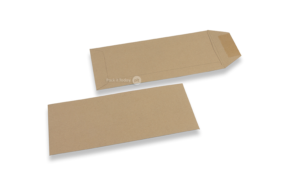 Recycled business envelopes, 110 x 220 mm, EA 5/6, flap short side, gummed, 80 grs.