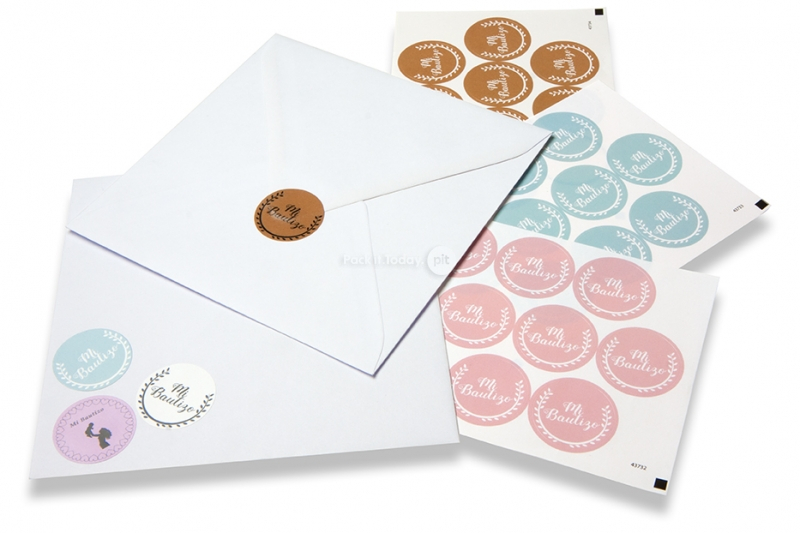 Baptism envelope seals - various