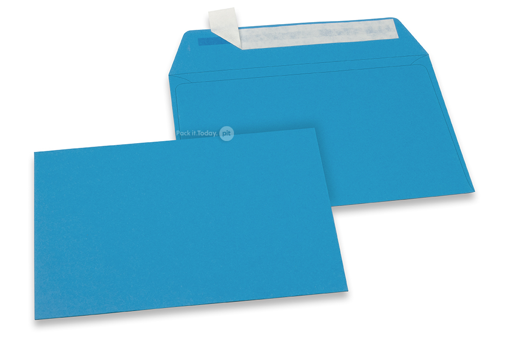 Ocean blue coloured paper envelopes - 114 x 162 mm