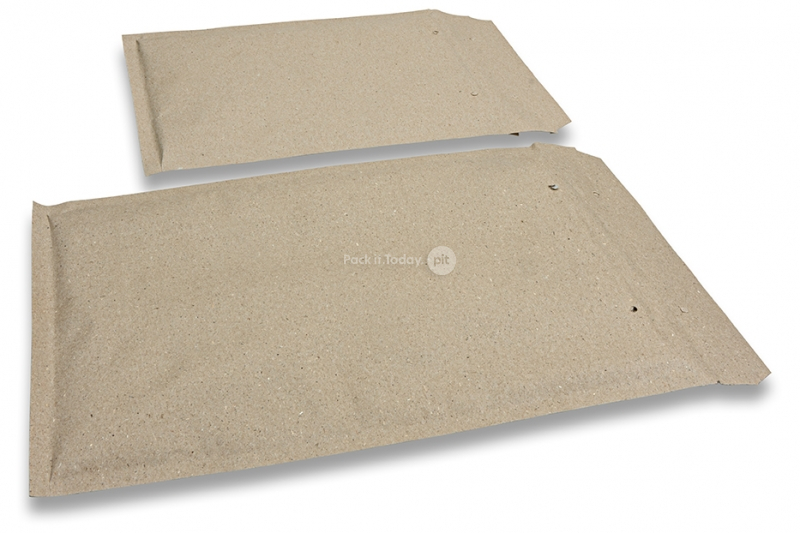 Brown grass-paper bubble envelopes