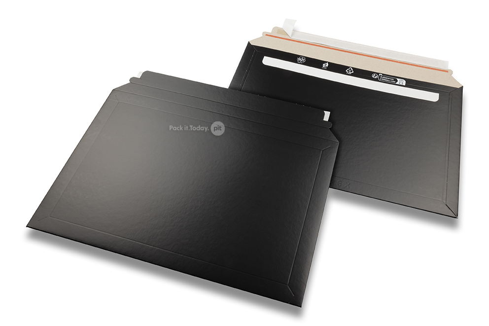 Black cardboard envelopes - 234 x 334 mm