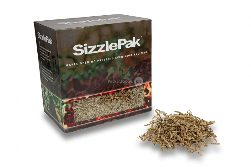 Shredded paper SizzlePak - Brown kraft (neutral) (1.25 kg), 100 grams paper