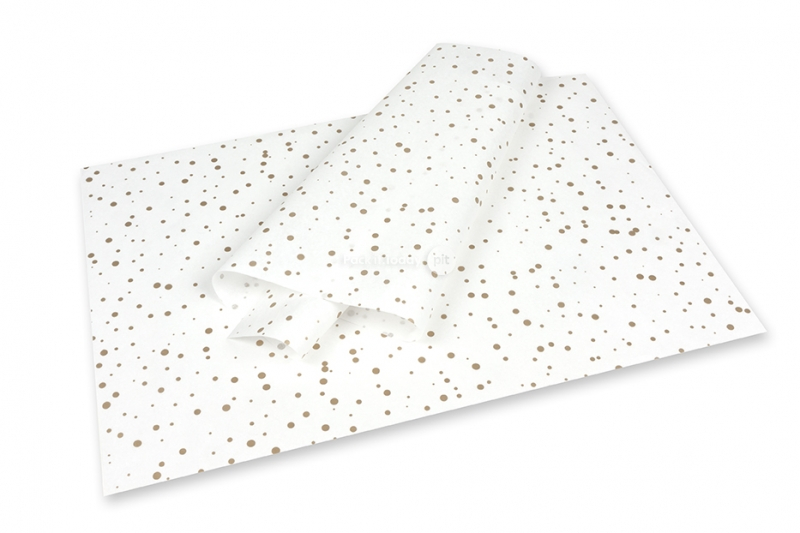 Tissue paper - dots gold