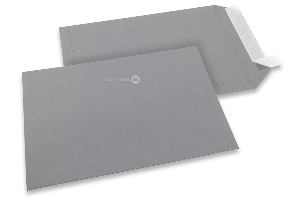 Grey coloured paper envelopes - 229 x 324 mm