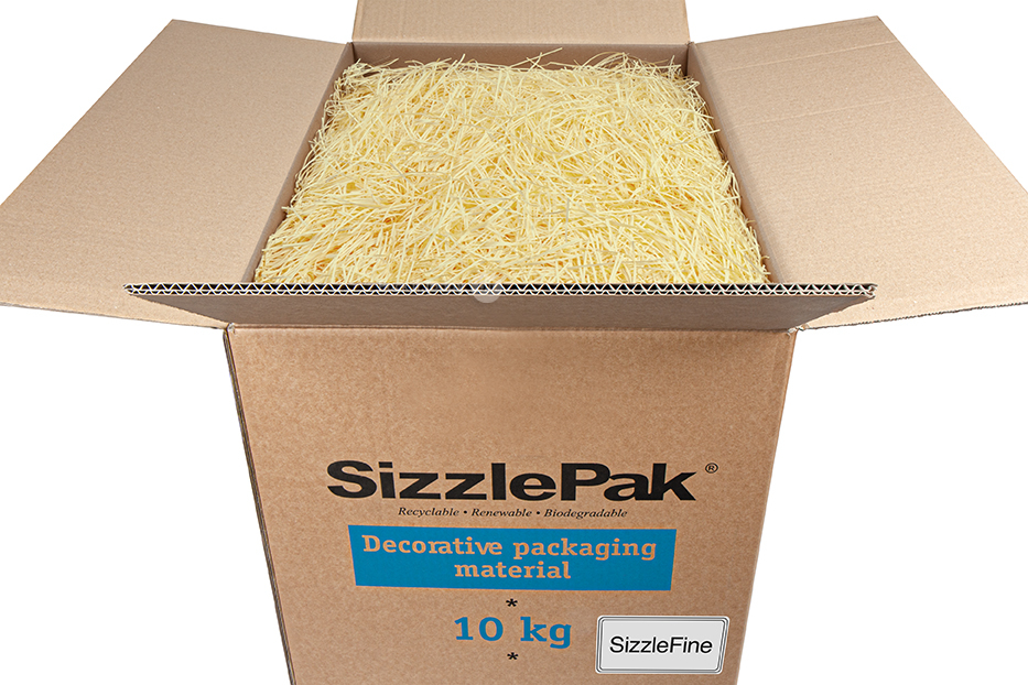 Shredded paper SizzlePak Fine - Cream (10 kg) 