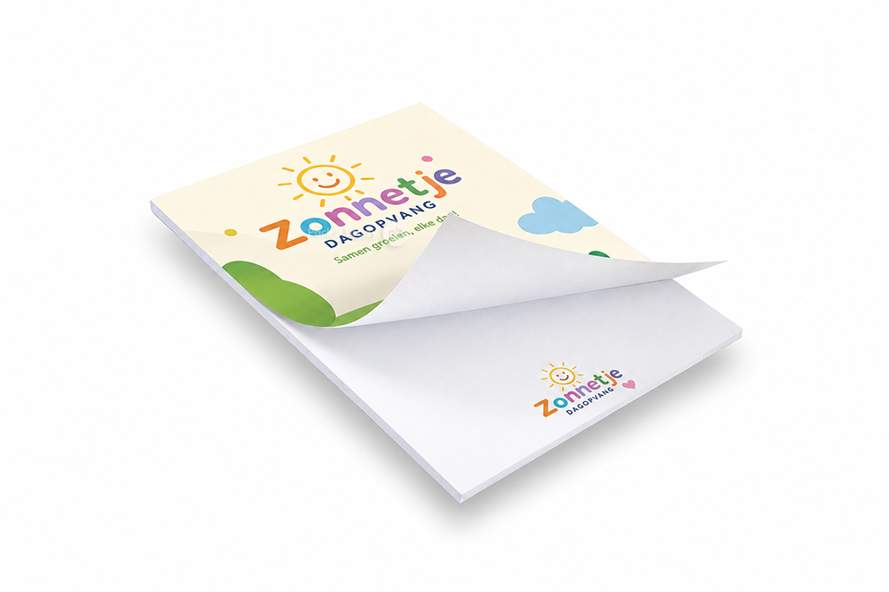 Printed notepads  - 105 x 148 mm, cover with matt laminate