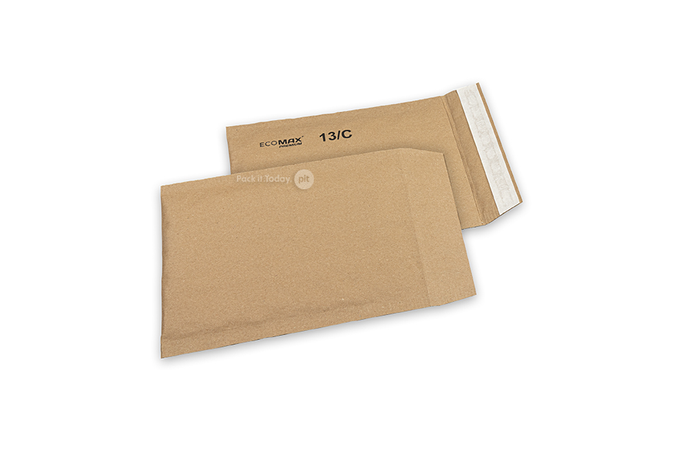 Paper padded envelopes Ecomax - 150 x 215 mm, 13/C, brown
