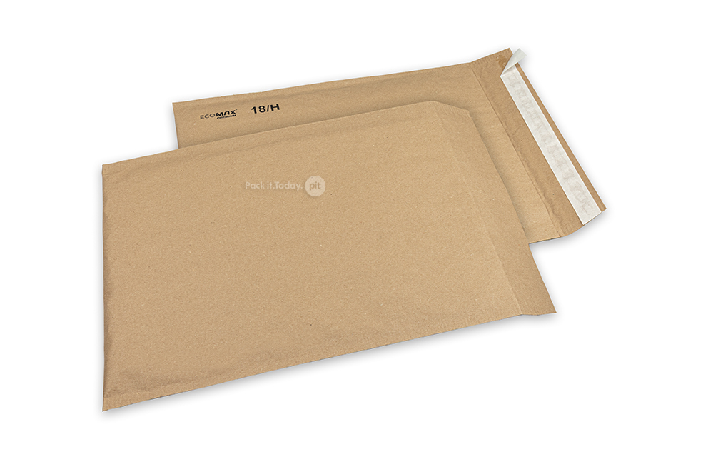 Paper padded envelopes Ecomax - 270 x 360 mm, 18/H, brown